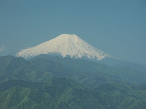[陣馬山山頂からの富士山]